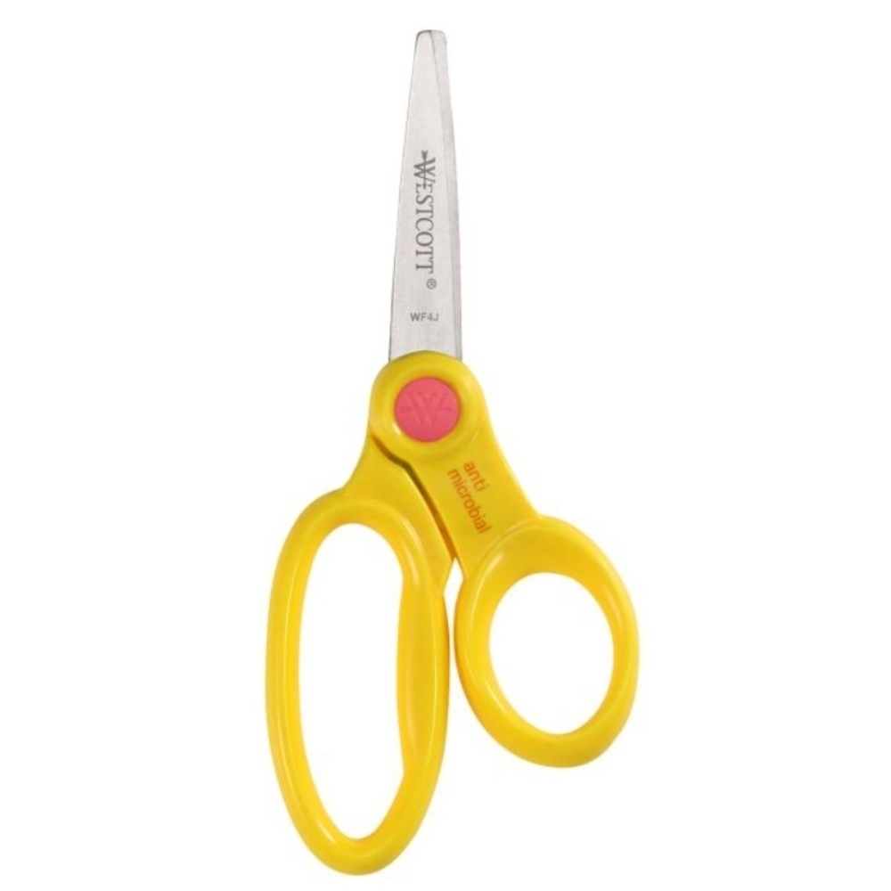 New Westcott Pointed School Scissor 5" Kids Scissor w/ Anti-Microbial Protection